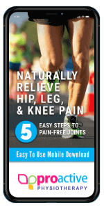 5 easy steps to naturally relieve hip, leg, and knee pain.